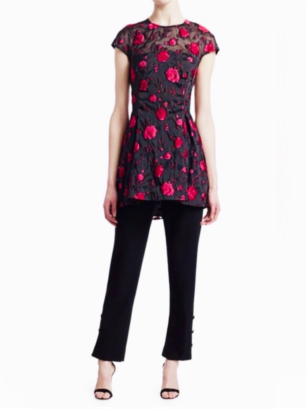 Lela Rose Silk Blend Tunic